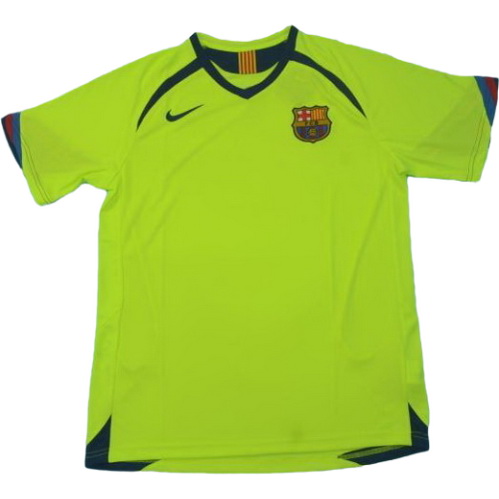 maillot homme exterieur fc barcelone lfp 2005-2006 vert