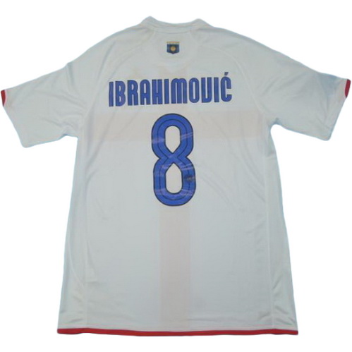 maillot homme exterieur inter milan 2007-2008 ibrahimouic 8 blanc