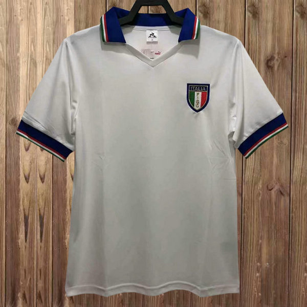 maillot homme exterieur italie 1982 blanc