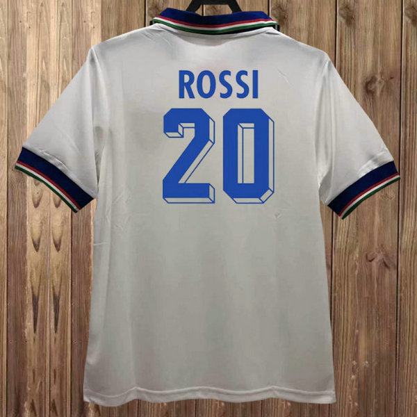 maillot homme exterieur italie 1982 rossi 20 blanc