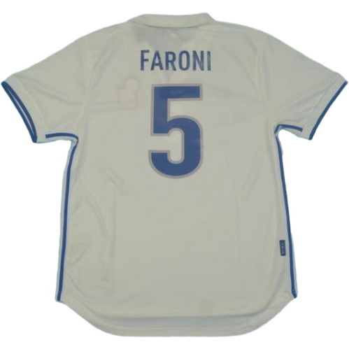 maillot homme exterieur italie copa mundial 1998 faroni 5 blanc