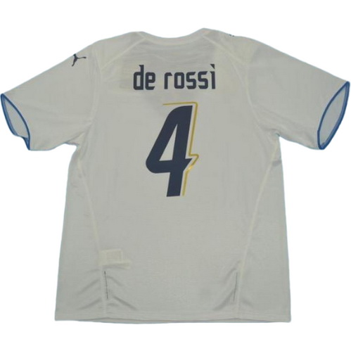 maillot homme exterieur italie copa mundial 2006 de rossi 4 blanc