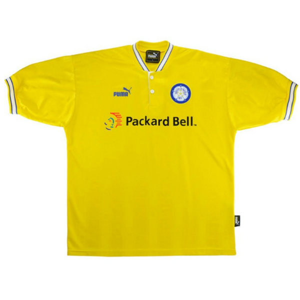 maillot homme exterieur leeds united 1996-1999 jaune