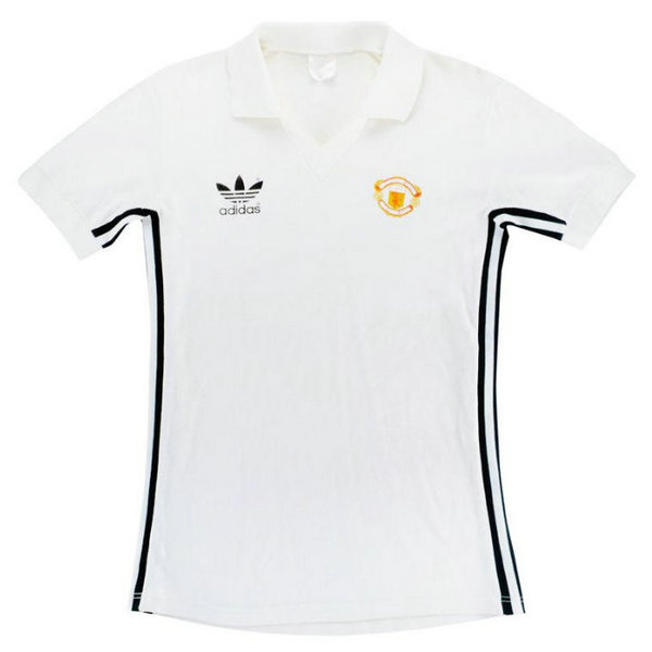 maillot homme exterieur manchester united 1980-1982 blanc
