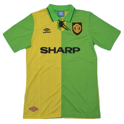 maillot homme exterieur manchester united 1992-1994 vert