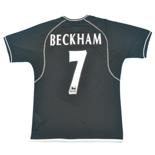 maillot homme exterieur manchester united 2000-2002 beckham 7 noir