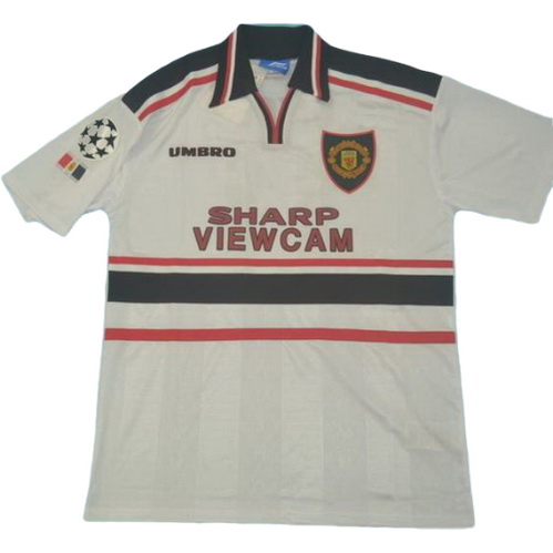 maillot homme exterieur manchester united lega 1998-1999 blanc