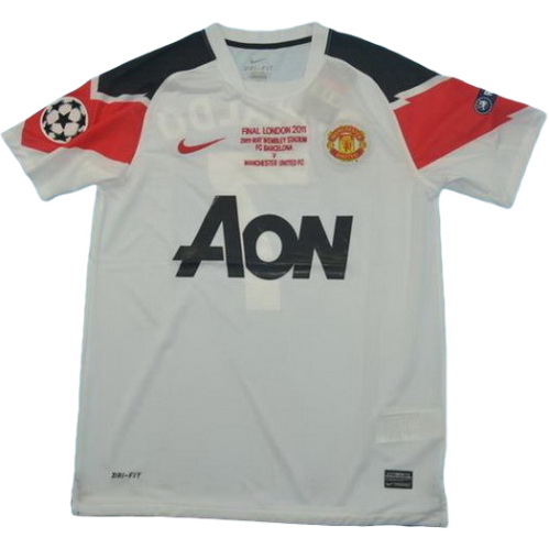 maillot homme exterieur manchester united ucl 2010-2011 blanc