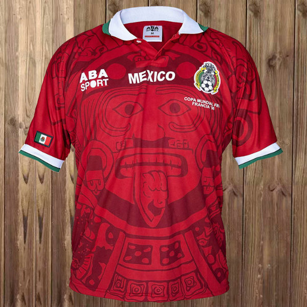 maillot homme exterieur mexique 1998 rouge