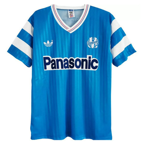 maillot homme exterieur om marseille 1990-1991 bleu