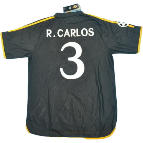 maillot homme exterieur real madrid 1999-2000 r.carlos 3 noir