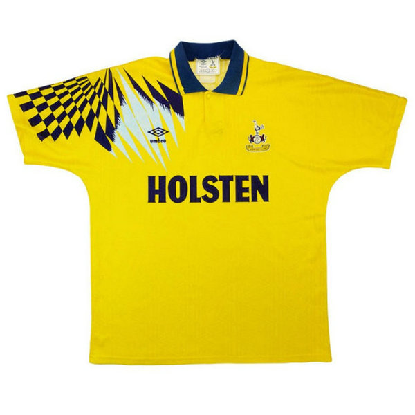 maillot homme exterieur tottenham hotspur 1991-1994 jaune