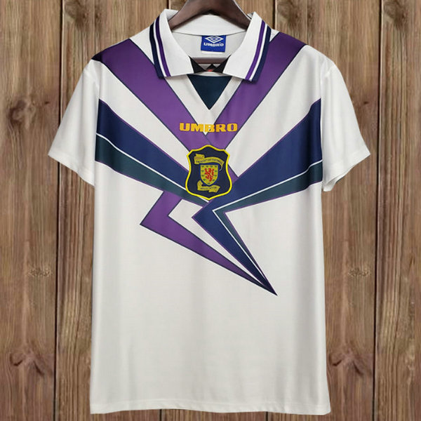 maillot homme exterieur Écosse 1994-1996 blanc