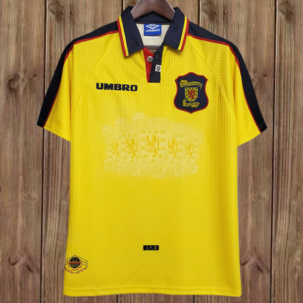 maillot homme exterieur Écosse 1996-1998 jaune