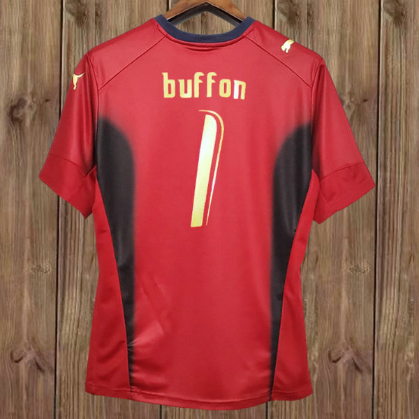 maillot homme gardien italie 2007 buffon 1 rouge