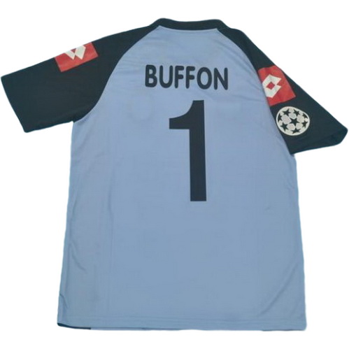 maillot homme gardien juventus 2002 2003 buffon 1 bleu