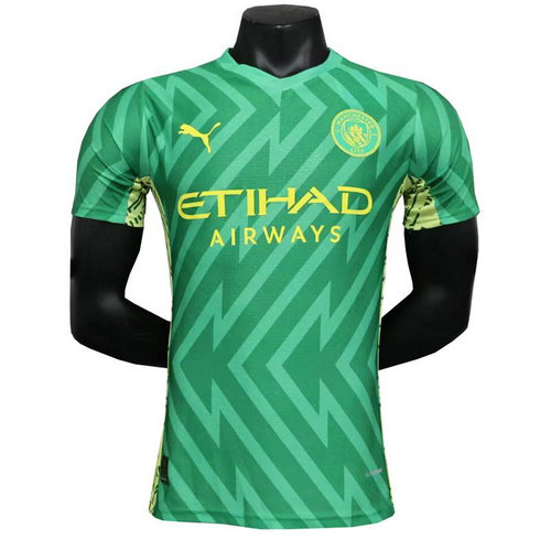 maillot homme gardien player version verde manchester city 2023-2024