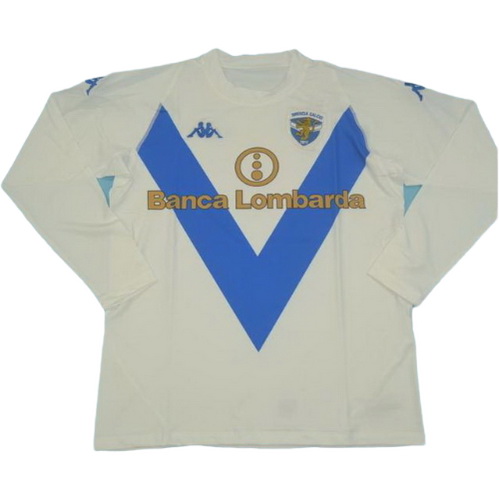maillot homme manches longues domicile brescia calcio 2003-2004 blanc