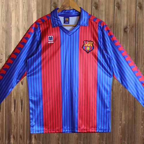 maillot homme manches longues domicile fc barcelone 1991-1992