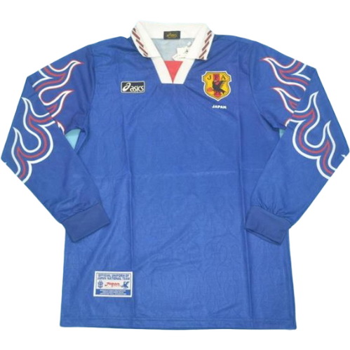 maillot homme manches longues domicile japon copa mundial 1998 bleu
