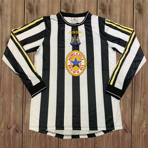 maillot homme manches longues domicile newcastle united 1997-1999 blanc