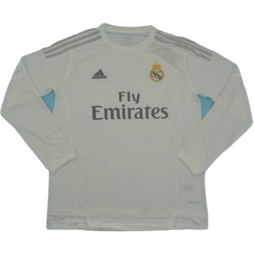 maillot homme manches longues domicile real madrid 2015-2016 blanc