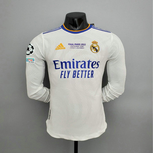 maillot homme manches longues domicile real madrid 2021-2022