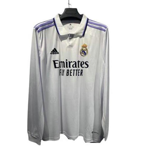 maillot homme manches longues domicile real madrid 2022-2023