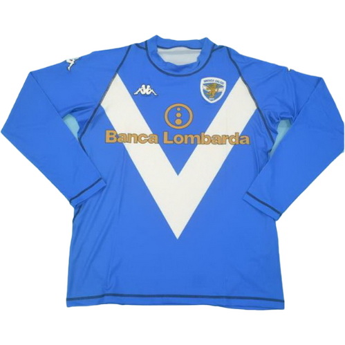 maillot homme manches longues exterieur brescia calcio 2003-2004 bleu