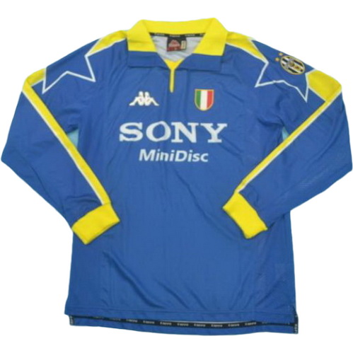 maillot homme manches longues exterieur juventus 1997-1998 bleu