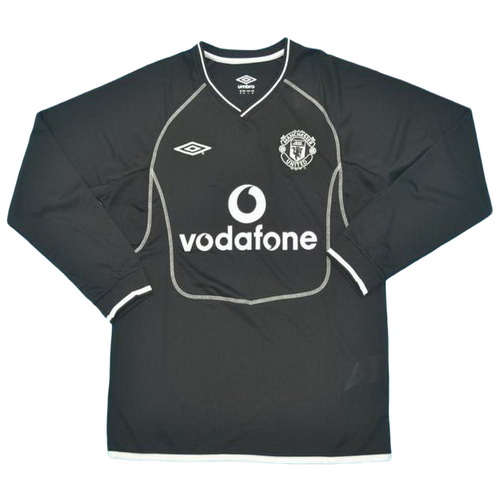 maillot homme manches longues exterieur manchester united 2000-2002 noir