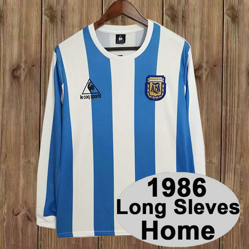 maillot homme manica lunga domicile argentine 1986