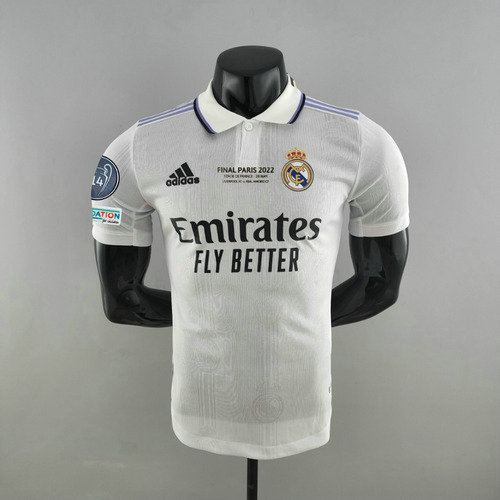 maillot homme player version domicile 14 champions edition real madrid 2022-2023