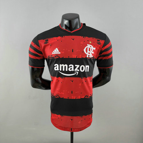 maillot homme rouge noir player version flamengo 2022-2023