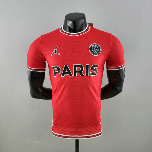 maillot homme rouge player version psg 2022-2023