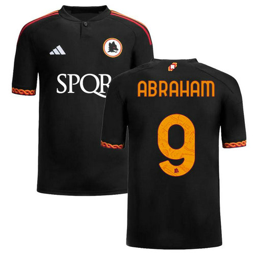 maillot homme terza as rome 2023-2024 abraham 9