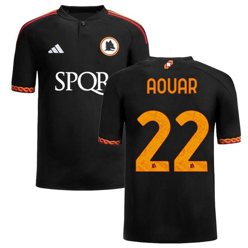 maillot homme terza as rome 2023-2024 aouar 22