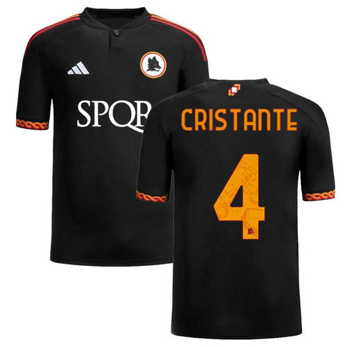 maillot homme terza as rome 2023-2024 cristante 4