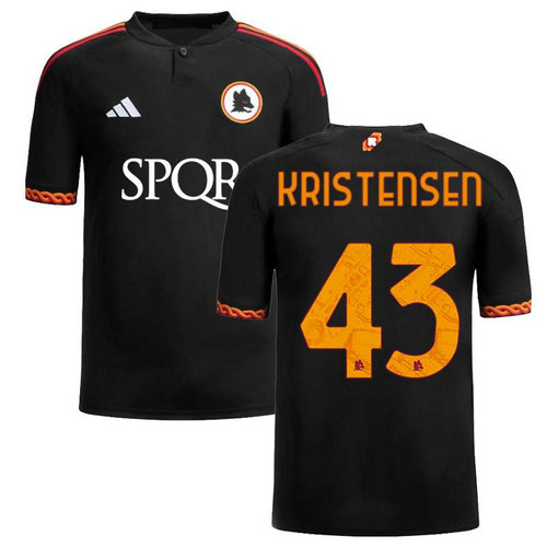maillot homme terza as rome 2023-2024 kristensen 43