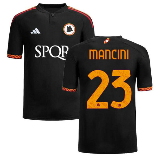 maillot homme terza as rome 2023-2024 mancini 23