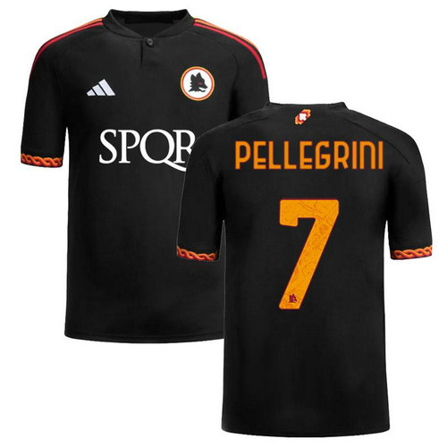 maillot homme terza as rome 2023-2024 pellegrini 7