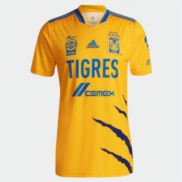 maillot homme thaïlande domicile tigres uanl 2021 2022 jaune