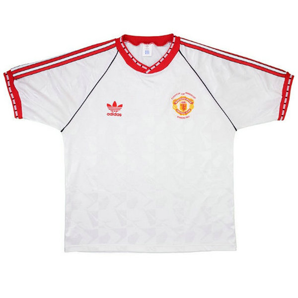 maillot homme troisième manchester united 1990-1991 blanc