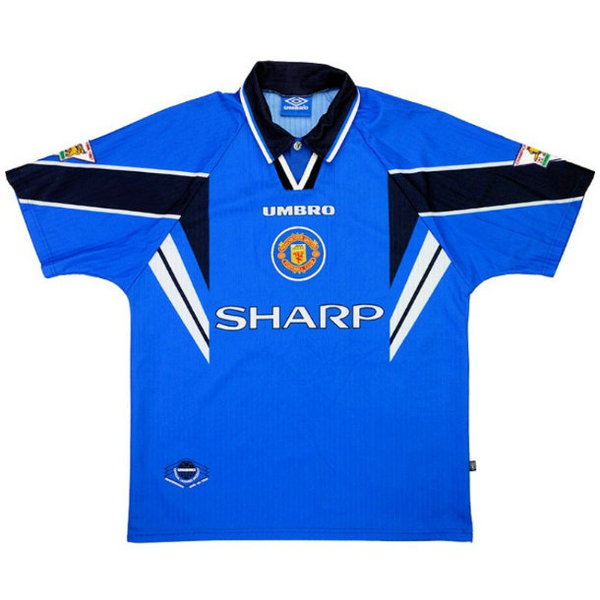 maillot homme troisième manchester united 1996-1997 bleu