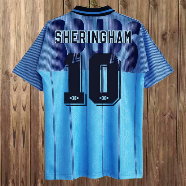 maillot homme troisième tottenham hotspur 1991-1994 sheringham 10 bleu