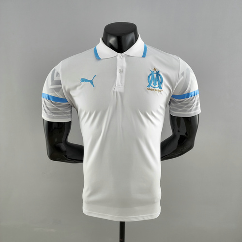 maillot polo homme blanc om marseille 2022-2023
