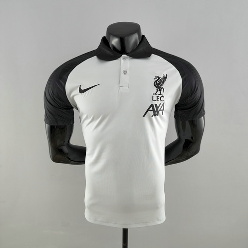 maillot polo homme noir blanc liverpool 2022-2023