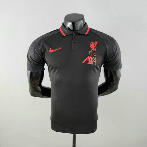 maillot polo homme noir liverpool 2022-2023