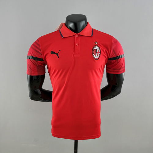 maillot polo homme rouge ac milan 2022-2023