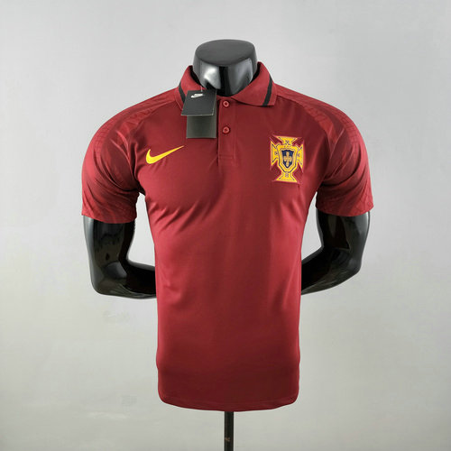 maillot polo homme rouge portugal 2022-2023